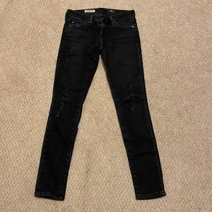 AG black skinny jeans